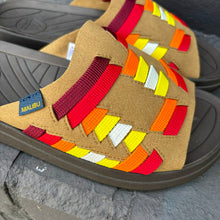 Load image into Gallery viewer, Thunderbird Slide / Suede Vegan Coyote Red Dark Brown