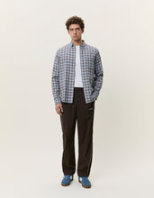 Load image into Gallery viewer, Check Shirt - Faded Denim Blue