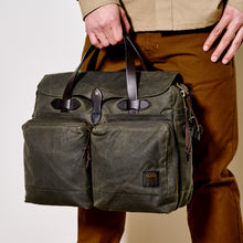 Load image into Gallery viewer, 24 Hour Tin Cloth Briefcase - Otter Green