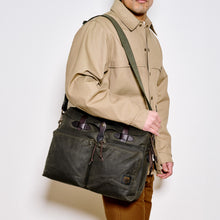 Load image into Gallery viewer, 24 Hour Tin Cloth Briefcase - Otter Green