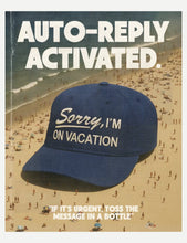 Load image into Gallery viewer, Sorry On Vacation Hat - Blue