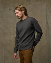 Load image into Gallery viewer, Waffle Knit Crew - Faded Black