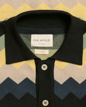 Load image into Gallery viewer, Zigger SS Cardigan - Zig Pattern Meteorite Black