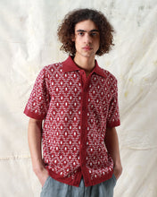 Load image into Gallery viewer, Zigger SS Cardigan - Diamantes Deep Red