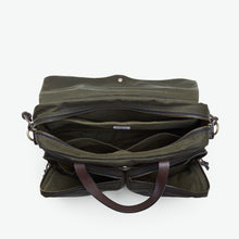 Load image into Gallery viewer, 24 Hour Tin Cloth Briefcase - Otter Green