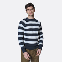 Load image into Gallery viewer, Carrol Raglan Knit - Carbon Stripe