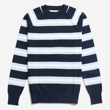 Load image into Gallery viewer, Carrol Raglan Knit - Carbon Stripe