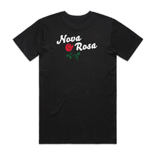 Load image into Gallery viewer, Nova Rosa Chest Print T-Shirt - Black