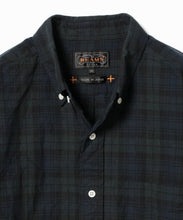 Load image into Gallery viewer, Indigo Check Button Down Shirt - Black Watch