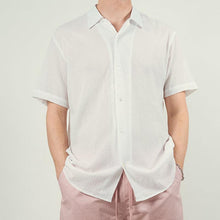 Load image into Gallery viewer, Island S/S Linen Shirt - White