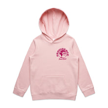 Load image into Gallery viewer, Kids Globe Logo Hoodie - Pink Maroon