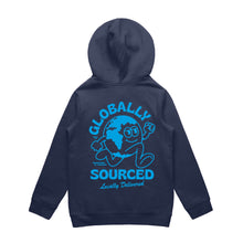 Load image into Gallery viewer, Kids Globe Logo Hoodie - Navy Sky