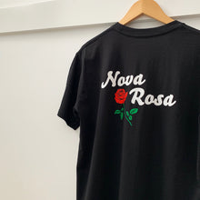 Load image into Gallery viewer, Nova Rosa Chest Print T-Shirt - Black