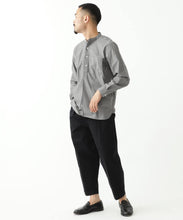 Load image into Gallery viewer, 2 Pleats Tapered Twill Trousers - Black