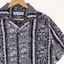 Load image into Gallery viewer, Mission Camp Shirt - Navy Floral Stripe Print - Gingers & Providence