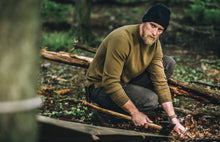 Load image into Gallery viewer, Waffle Knit Crew - Mossy Rock