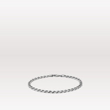 Load image into Gallery viewer, 4mm Cuban Chain Bracelet - Sterling Silver
