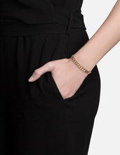 Load image into Gallery viewer, 4mm Cuban Chain Bracelet - Gold Vermeil, worn
