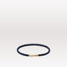 Load image into Gallery viewer, Cruz Denim Bracelet - Gold Vermeil, Navy
