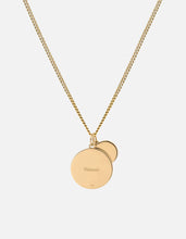 Load image into Gallery viewer, Saint Christopher Surf Necklace - Gold Vermeil, angle
