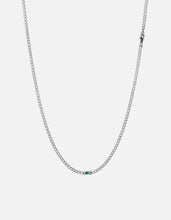 Load image into Gallery viewer, Lyra Agate Chain Necklace - Sterling Silver, angle
