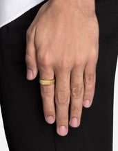 Load image into Gallery viewer, Geo Signet Ring - Gold Vermeil, angle
