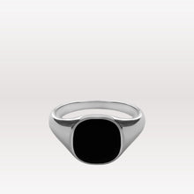 Load image into Gallery viewer, Olympus Signet Ring - Sterling Silver, Black
