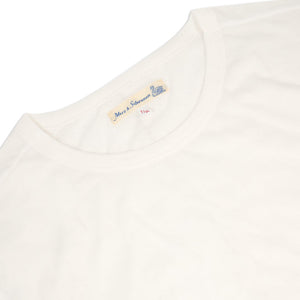 1950s Loopwheeled Classic Fit Lightweight T-Shirt - White