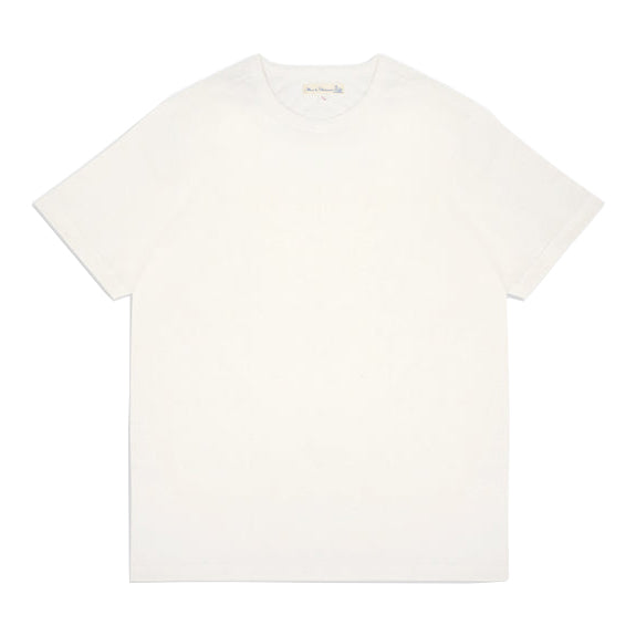 1950s Loopwheeled Classic Fit Lightweight T-Shirt - White