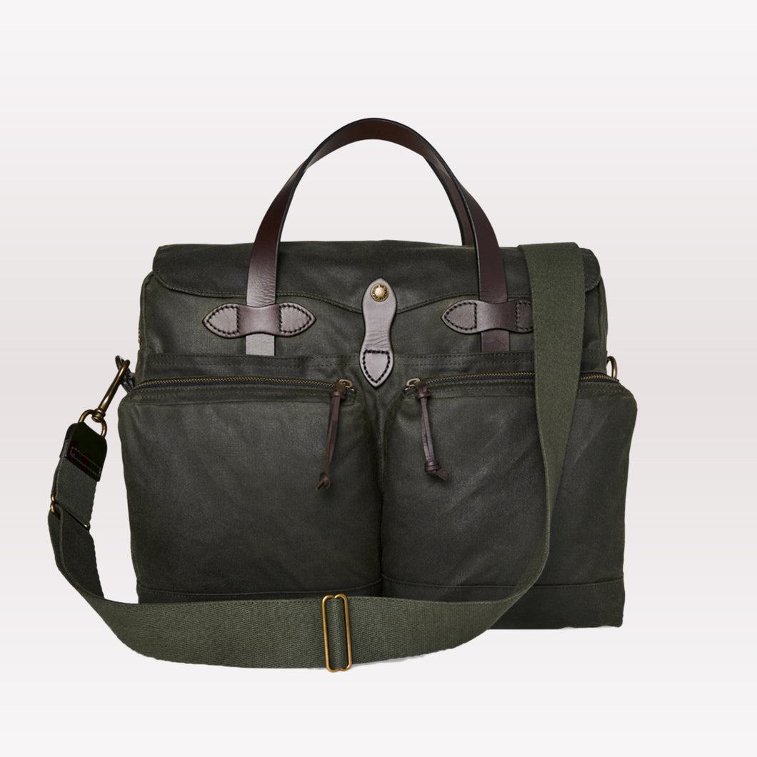 24 Hour Tin Cloth Briefcase - Otter Green