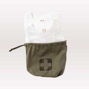 2 Packet Pocket Tee- White