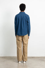 Load image into Gallery viewer, Edmmond Studios Duck Denim Shirt in stone wash, detail
