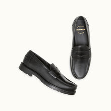 Load image into Gallery viewer, Kleman Escale loafer in black, rear view
