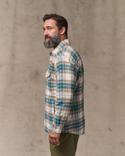 Load image into Gallery viewer, Insulated Flannel Jac-Shirt - Teal / Khaki Plaid
