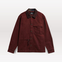 Laden Sie das Bild in den Galerie-Viewer, Barbour Ursula OS Canvas Overshirt - Chesnut flat lay
