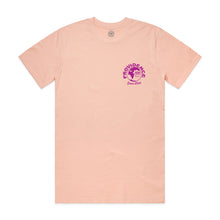 Load image into Gallery viewer, Globe Logo T-Shirt - Pale Pink / Grape
