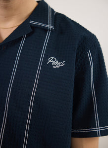 Sicily Cuban Shirt - Navy