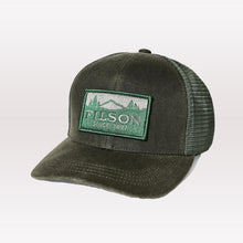 Load image into Gallery viewer, Scenic Waxed Logger Mesh Cap - Otter Green
