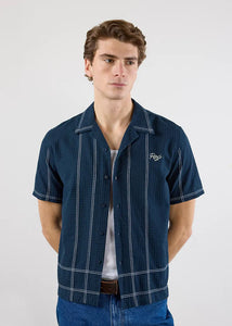 Sicily Cuban Shirt - Navy