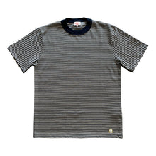 Load image into Gallery viewer, Striped Heritage T Shirt - Rich Navy / Sandstone
