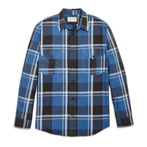 Lightweight Alaskan Guide Shirt - Blue / Faded Black Plaid