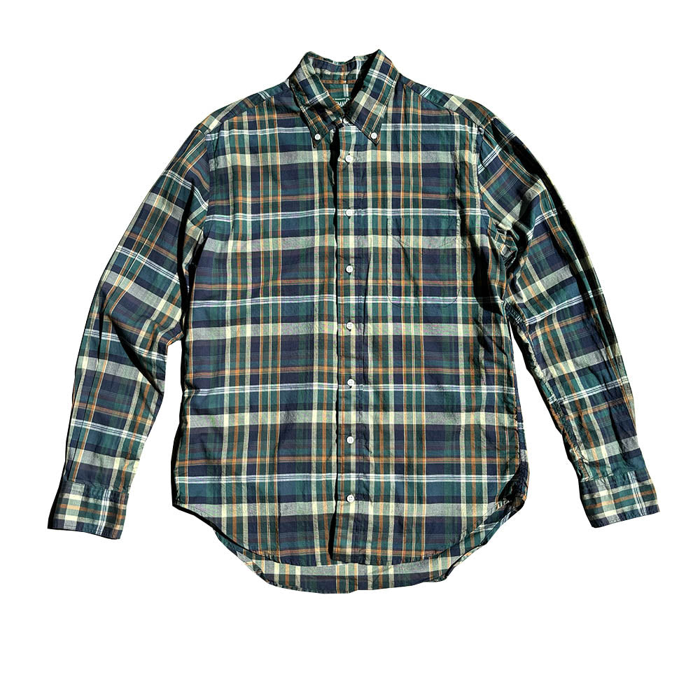 Classic Button Down - Green Archive Madras