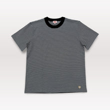 Load image into Gallery viewer, Striped Heritage T Shirt - Black / Milk
