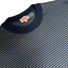 Load image into Gallery viewer, Striped Heritage T Shirt - Marine Deep / Chimera
