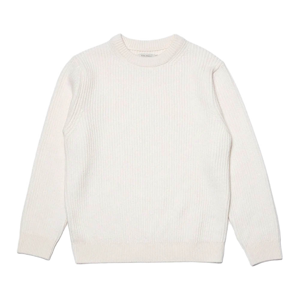 August Rib Wool Sweater - Off White