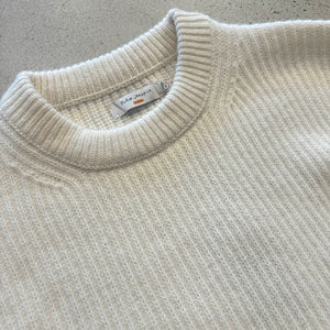 August Rib Wool Sweater - Off White