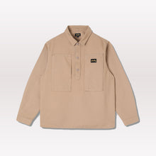 Load image into Gallery viewer, Painters Pop Over Shirt - Khaki Bedford
