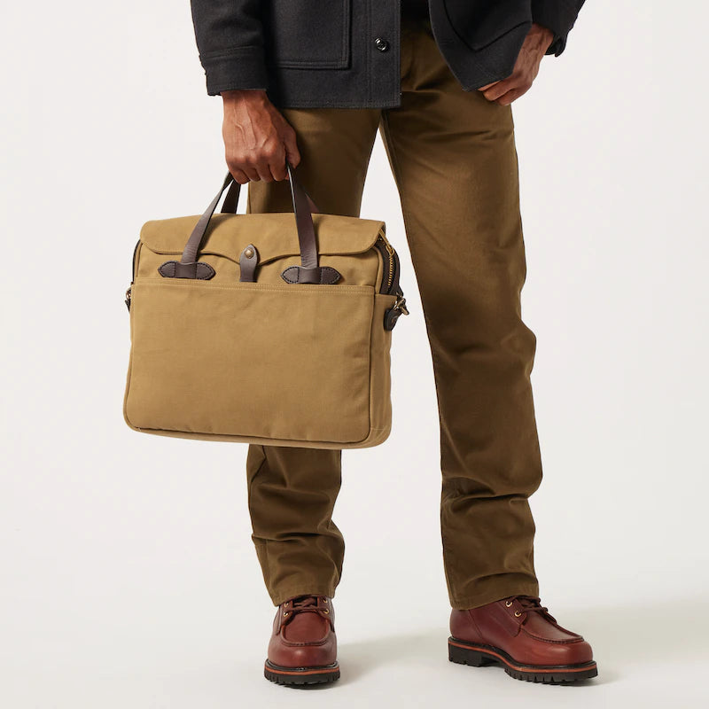 Filson Rugged Twill Original Briefcase Tan