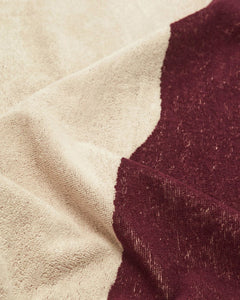 Burgundy Bone Towel