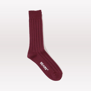 Rib Socks - Burgundy